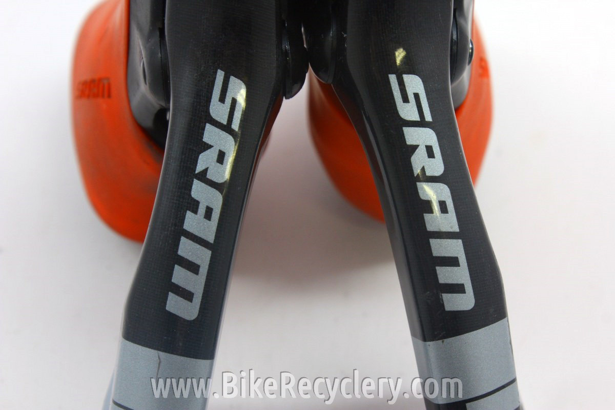 Sram Red 10 Speed Brifter Shifters: Red Hoods - Bike Recyclery