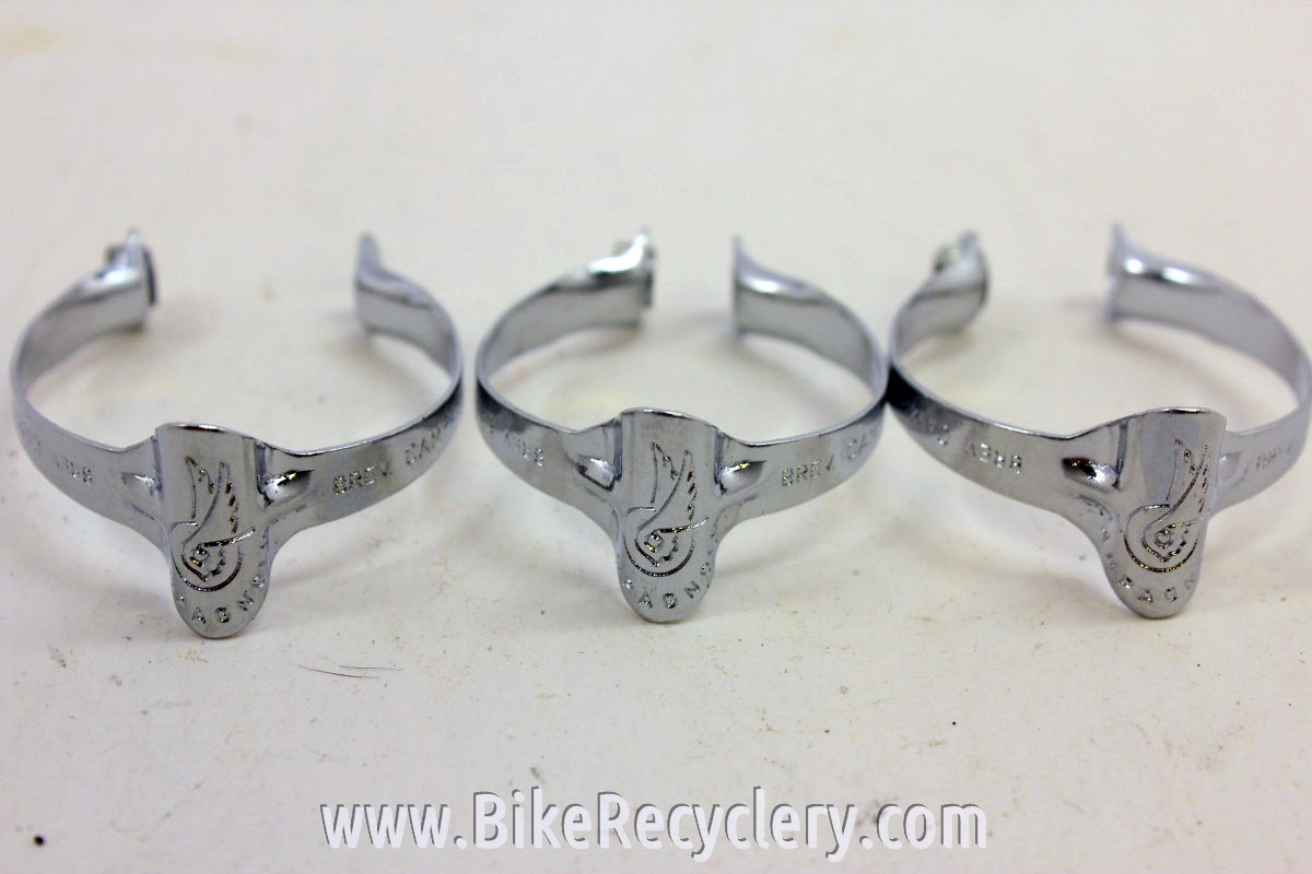 NOS/NIB Vintage Campagnolo Top Tube Cable Clips Set of Three Bike