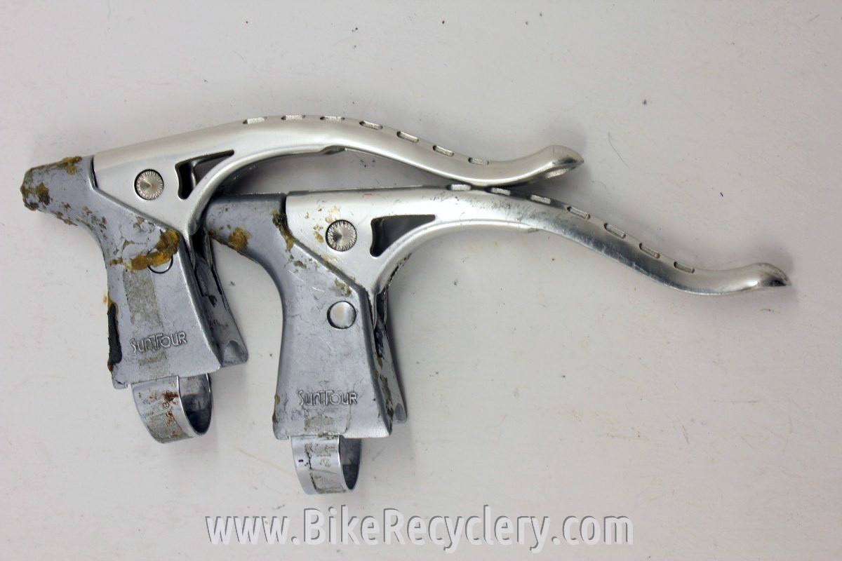 RARE VINTAGE SUNTOUR Superbe 1st Gen Brake Leviers Non-Aero Eroica Japan Road EUR 145,93 - FR