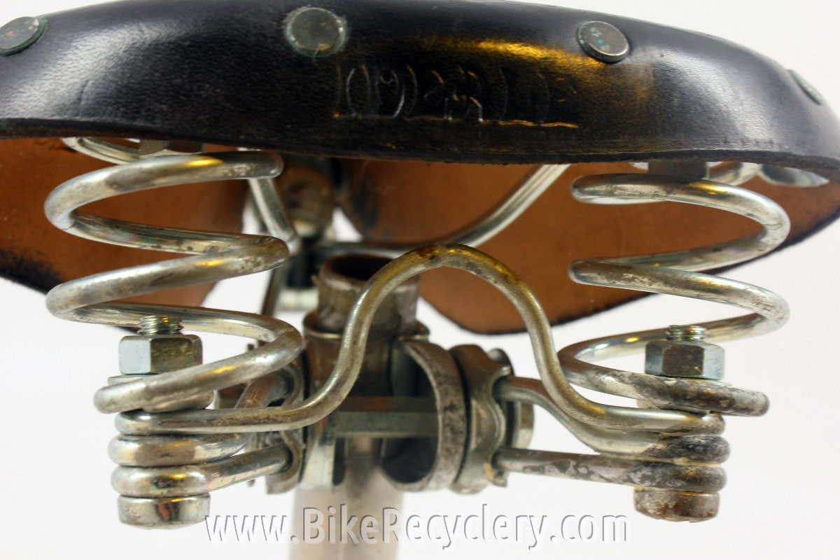 Vintage Ideale 75 CycloTourist Leather Bike Saddle Twin Rails