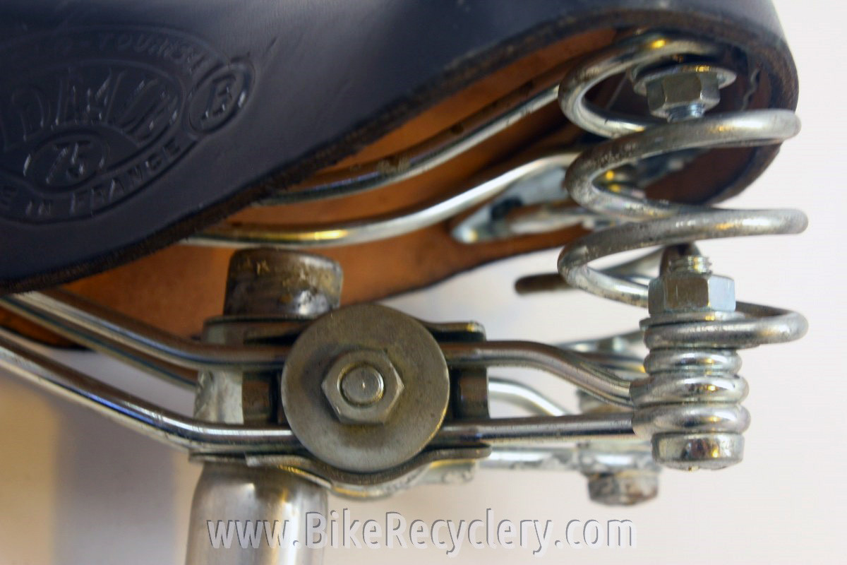 Vintage Ideale 75 CycloTourist Leather Bike Saddle Twin Rails