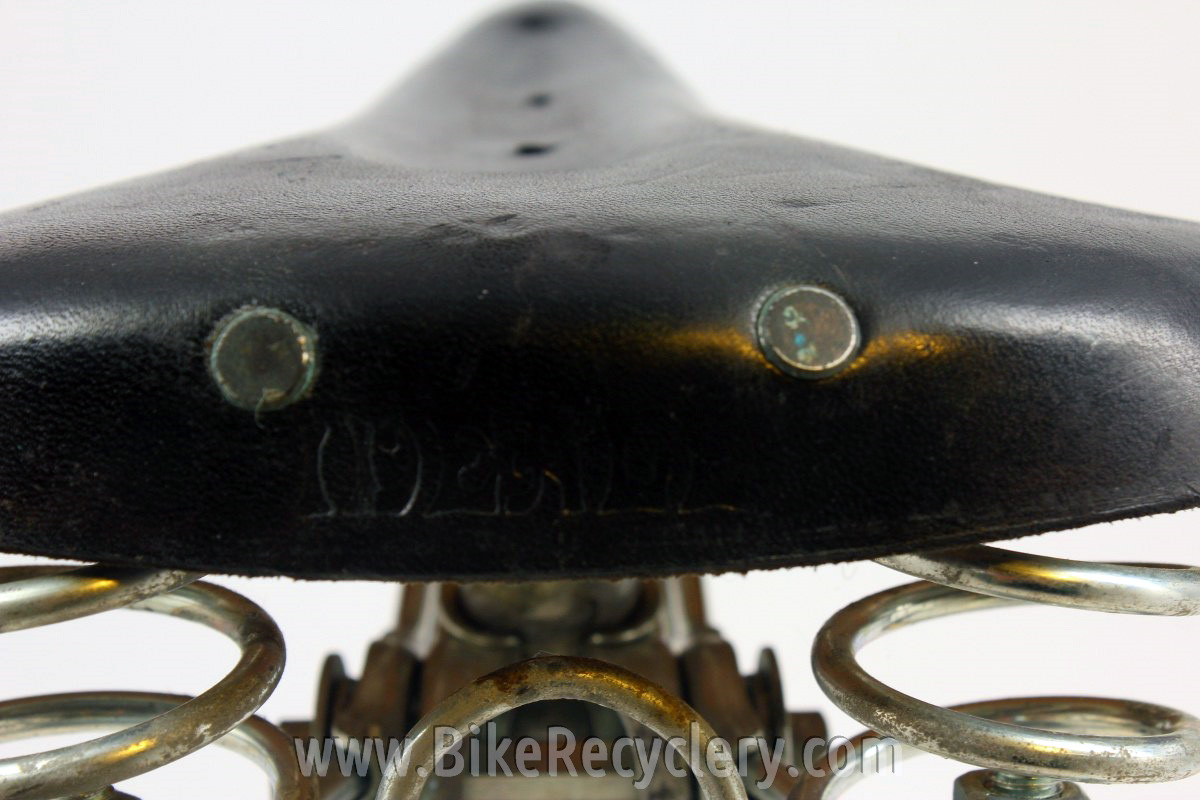 Vintage Ideale 75 CycloTourist Leather Bike Saddle Twin Rails