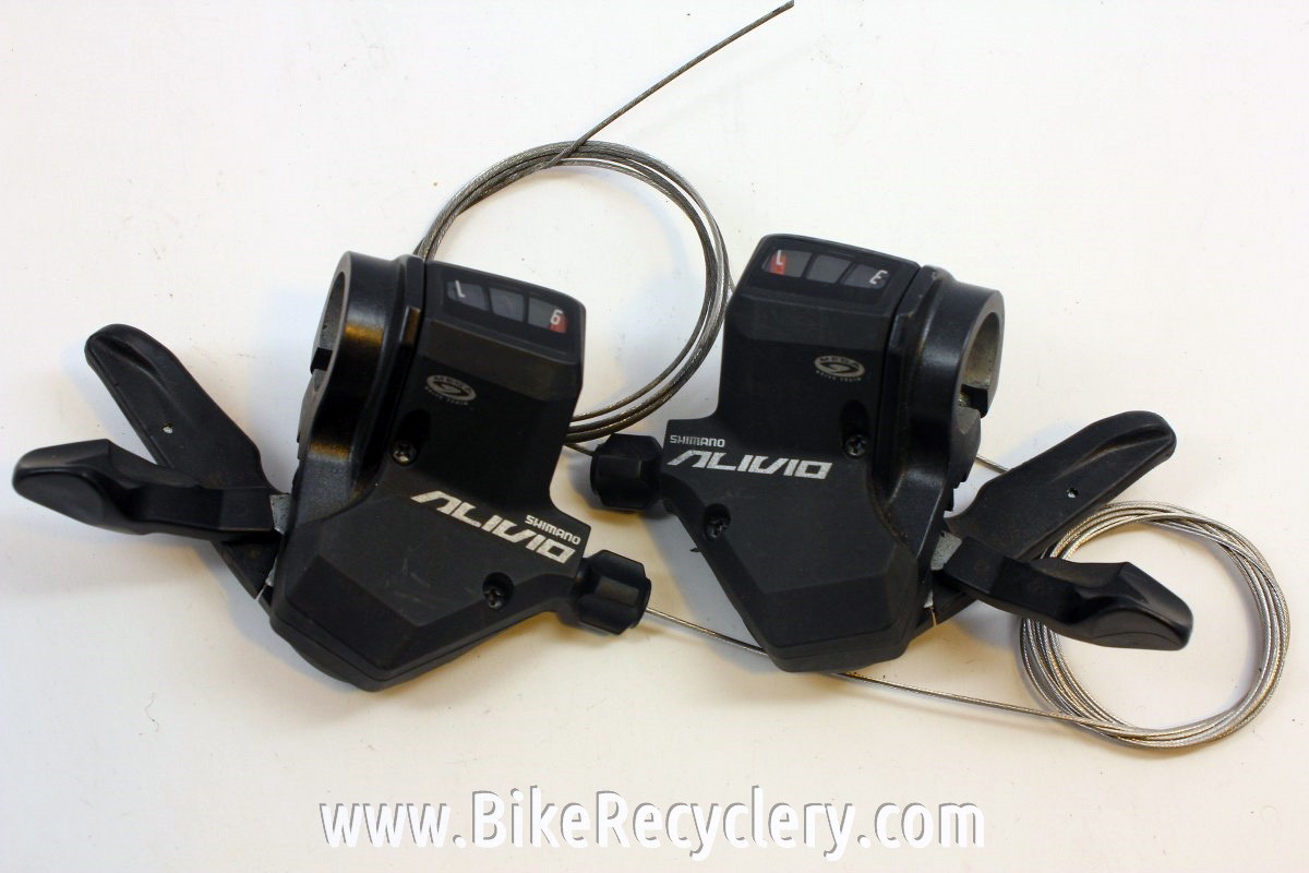 Shimano Deore 9 Speed Rapidfire Pod Shifters Black Bike Recyclery