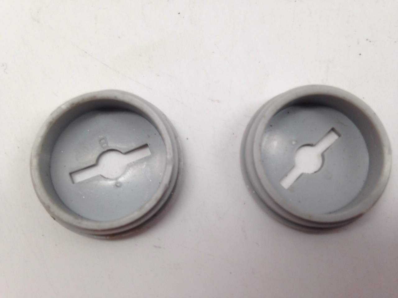 NOS Vintage Sugino Crank Dust Caps / Covers: Chrome Plastic, Threaded