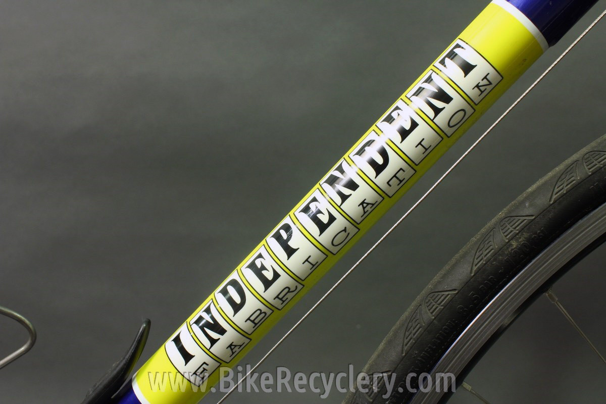 2007 Independent Fabrication Crown Jewel Road Bike: 56cm / 57cm, FULL Campagnolo Record 10sp, KCNC, King, Blue-Green-Yellow