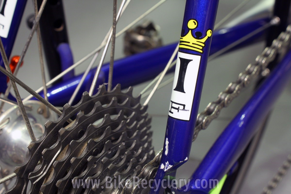 2007 Independent Fabrication Crown Jewel Road Bike: 56cm / 57cm, FULL Campagnolo Record 10sp, KCNC, King, Blue-Green-Yellow