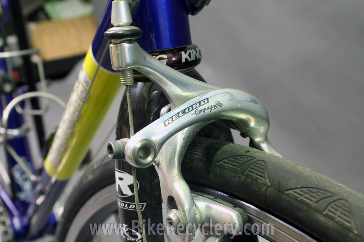 2007 Independent Fabrication Crown Jewel Road Bike: 56cm / 57cm, FULL Campagnolo Record 10sp, KCNC, King, Blue-Green-Yellow