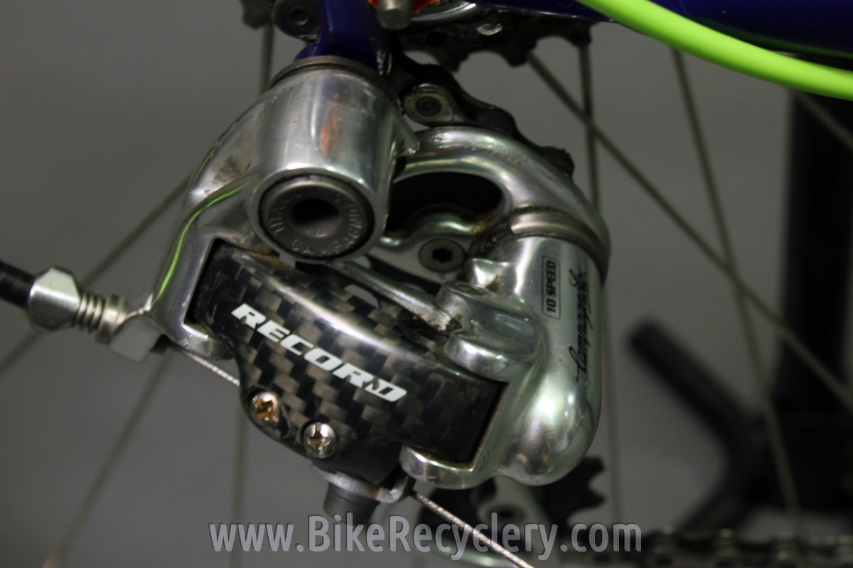2007 Independent Fabrication Crown Jewel Road Bike: 56cm / 57cm, FULL Campagnolo Record 10sp, KCNC, King, Blue-Green-Yellow