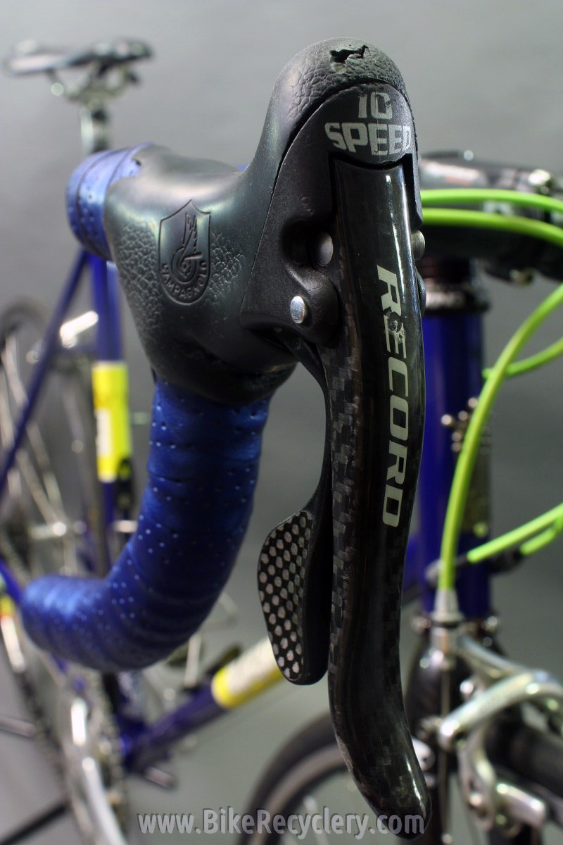 2007 Independent Fabrication Crown Jewel Road Bike: 56cm / 57cm, FULL Campagnolo Record 10sp, KCNC, King, Blue-Green-Yellow