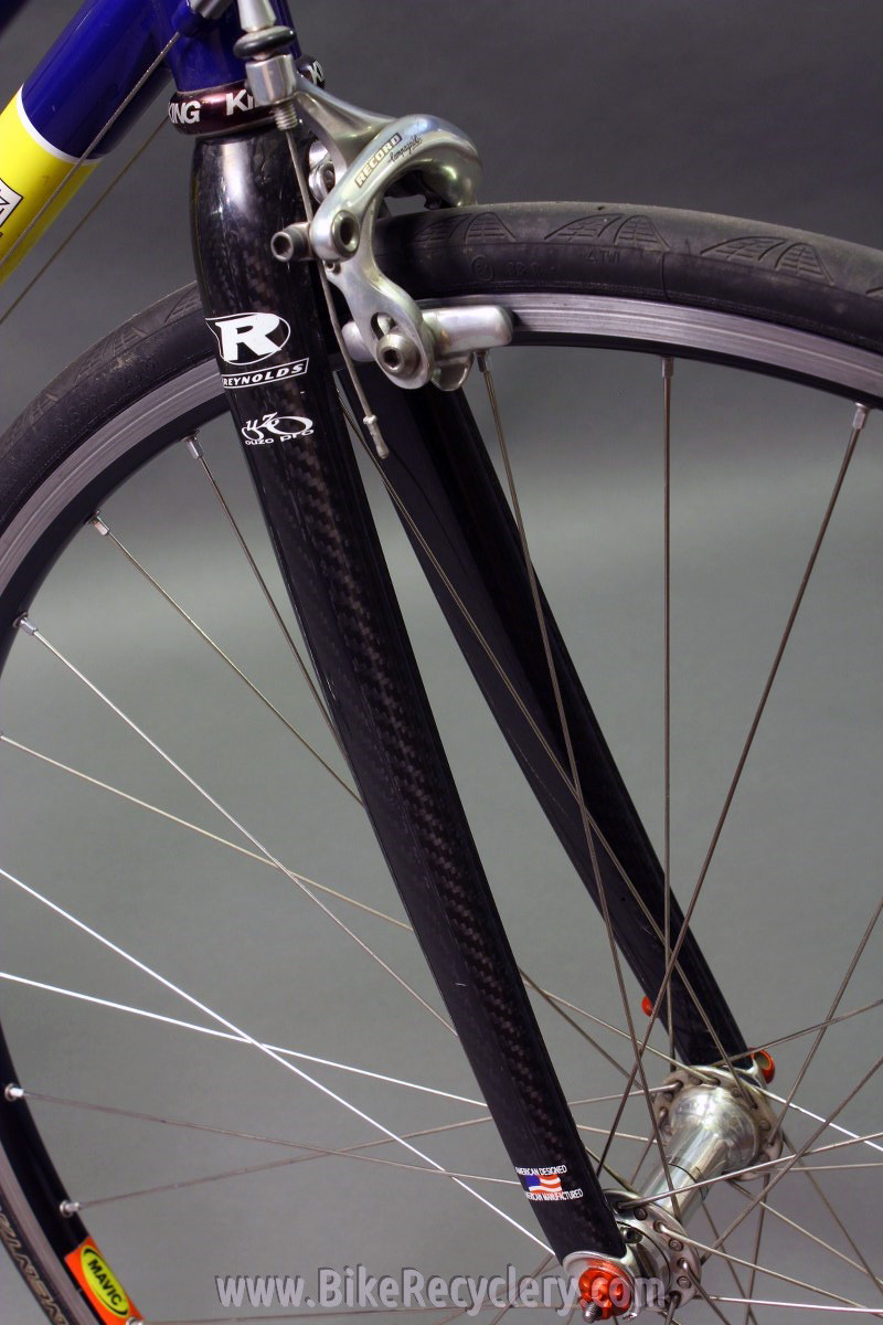 2007 Independent Fabrication Crown Jewel Road Bike: 56cm / 57cm, FULL Campagnolo Record 10sp, KCNC, King, Blue-Green-Yellow