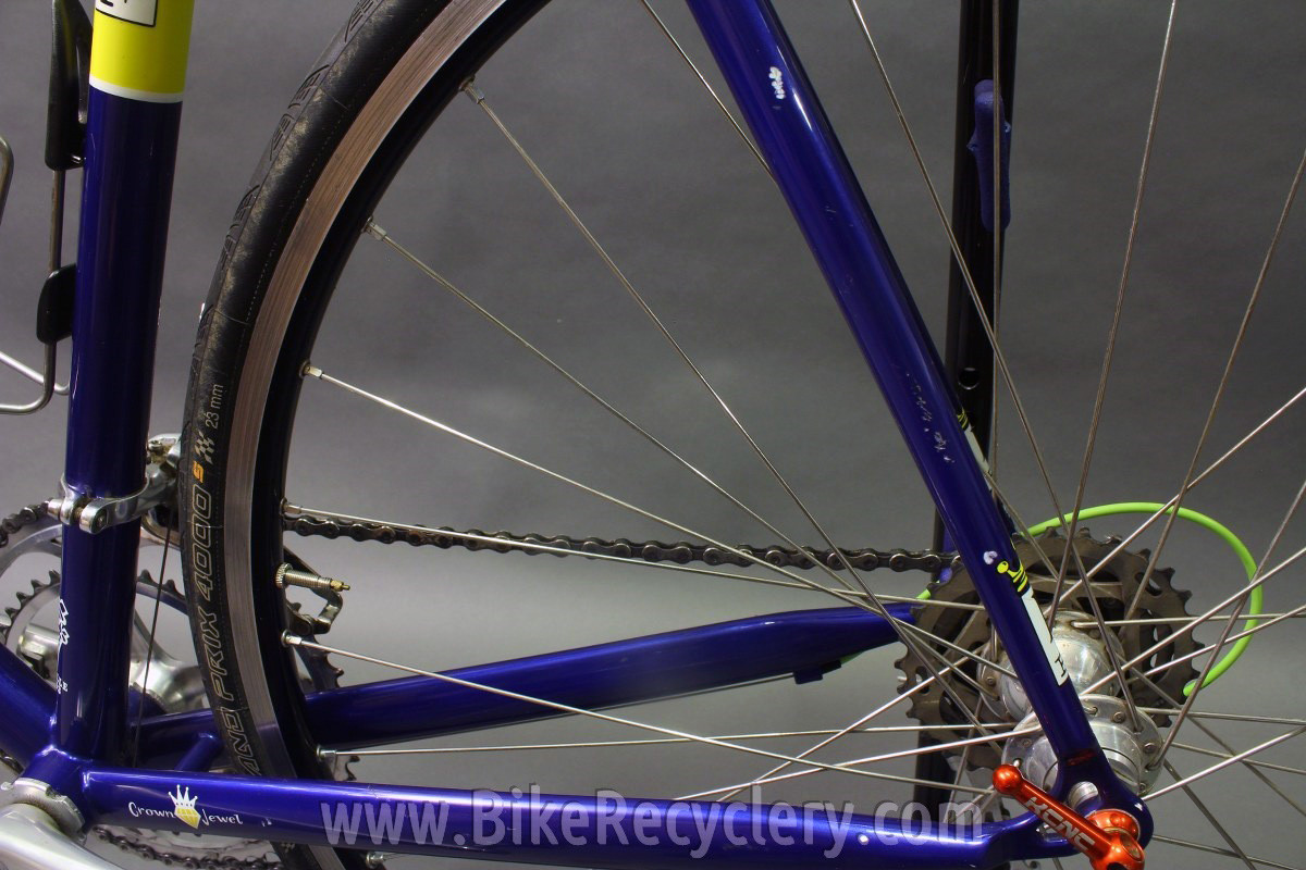 2007 Independent Fabrication Crown Jewel Road Bike: 56cm / 57cm, FULL Campagnolo Record 10sp, KCNC, King, Blue-Green-Yellow
