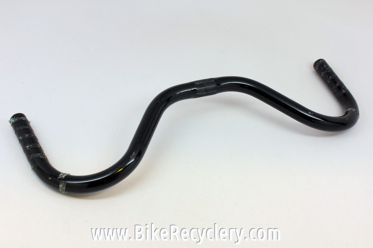 Moustache Handlebars Black, 25.4mm x 510mm Bike Recyclery