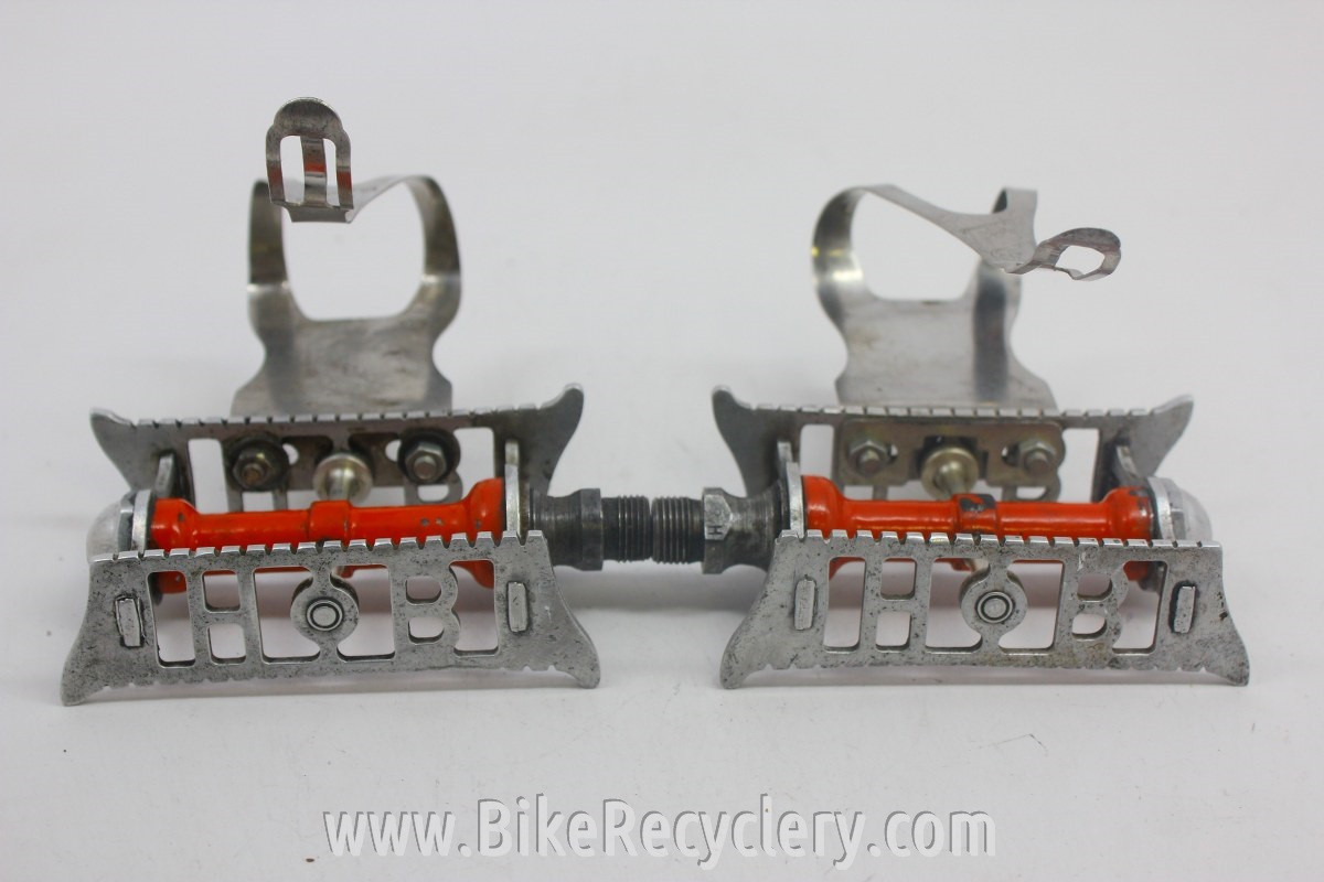 Hobbs of Barbican Lytaloy Pedals & GB Professional Toe Clips: 1940's English Fancy and RARE
