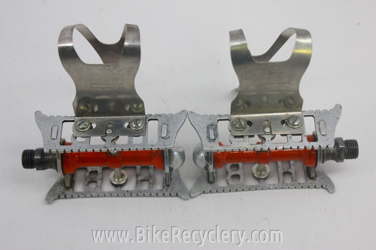 Hobbs of Barbican Lytaloy Pedals & GB Professional Toe Clips: 1940's English Fancy and RARE