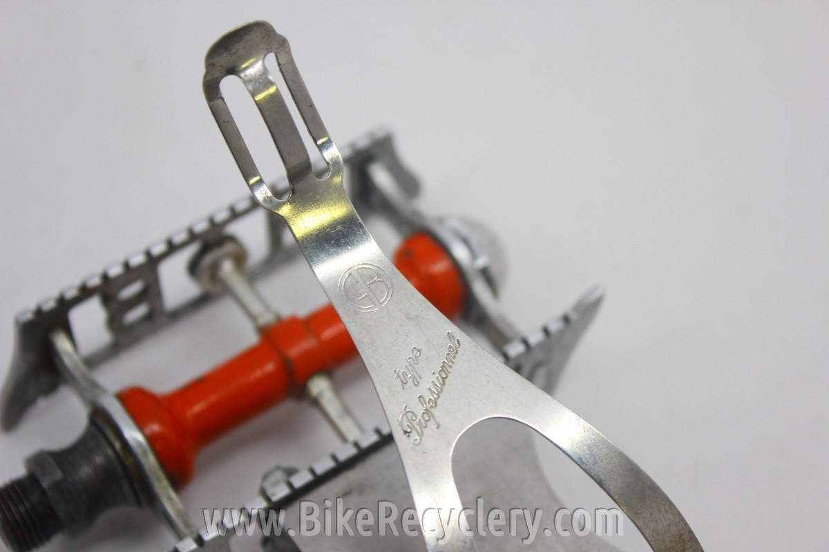 Hobbs of Barbican Lytaloy Pedals & GB Professional Toe Clips: 1940's English Fancy and RARE