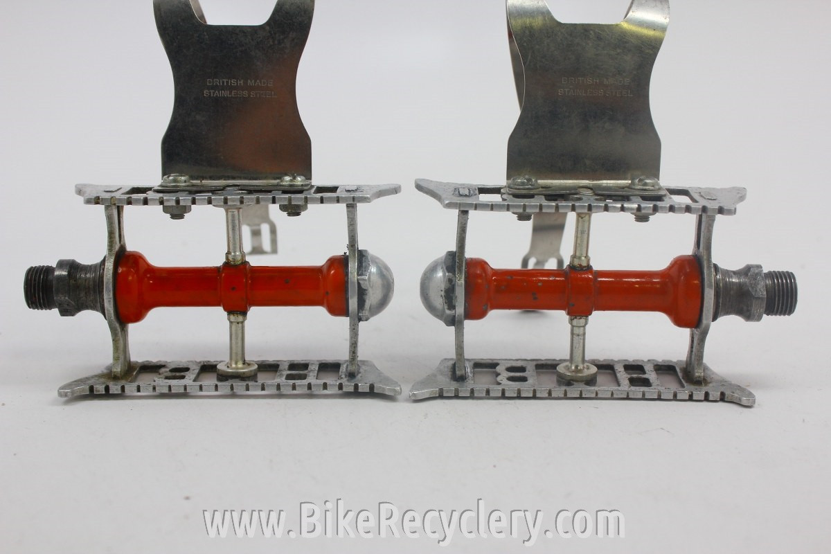 Hobbs of Barbican Lytaloy Pedals & GB Professional Toe Clips: 1940's English Fancy and RARE