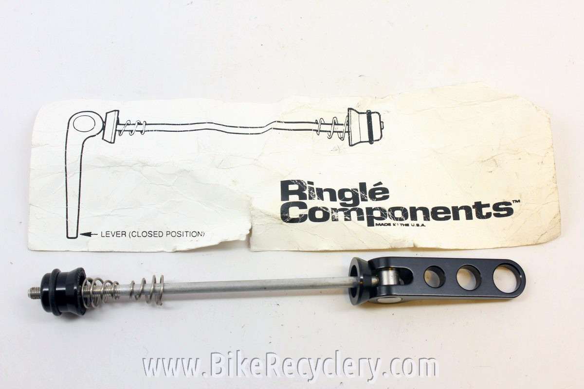 Ringle Holey Ti Stix QR Skewers Set: Front/Rear & Seatpost, Black