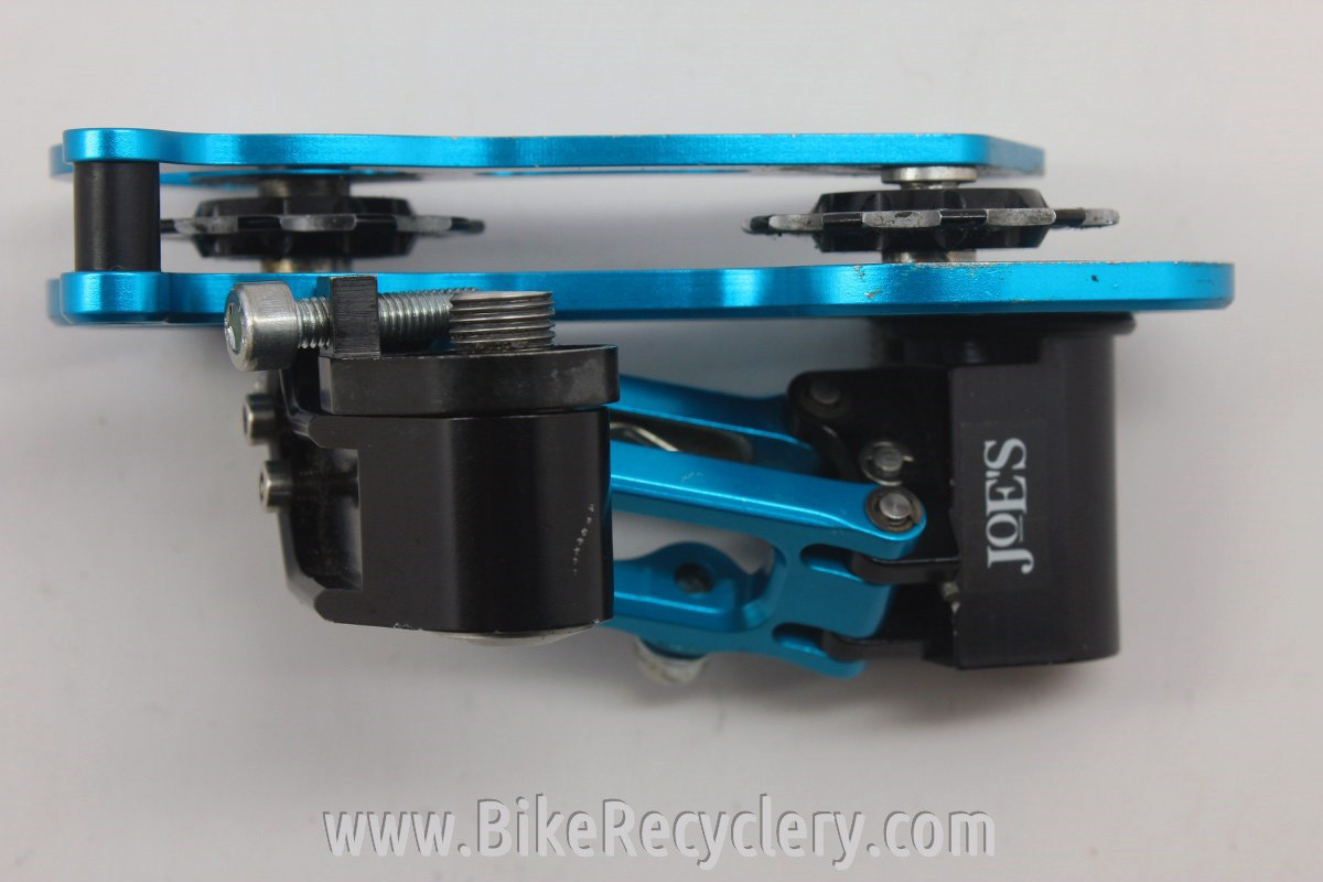 Retro Prototype Maching Joe's Rear Derailleur: CNC 1990's, Blue Anodized SUPER RARE! EXC