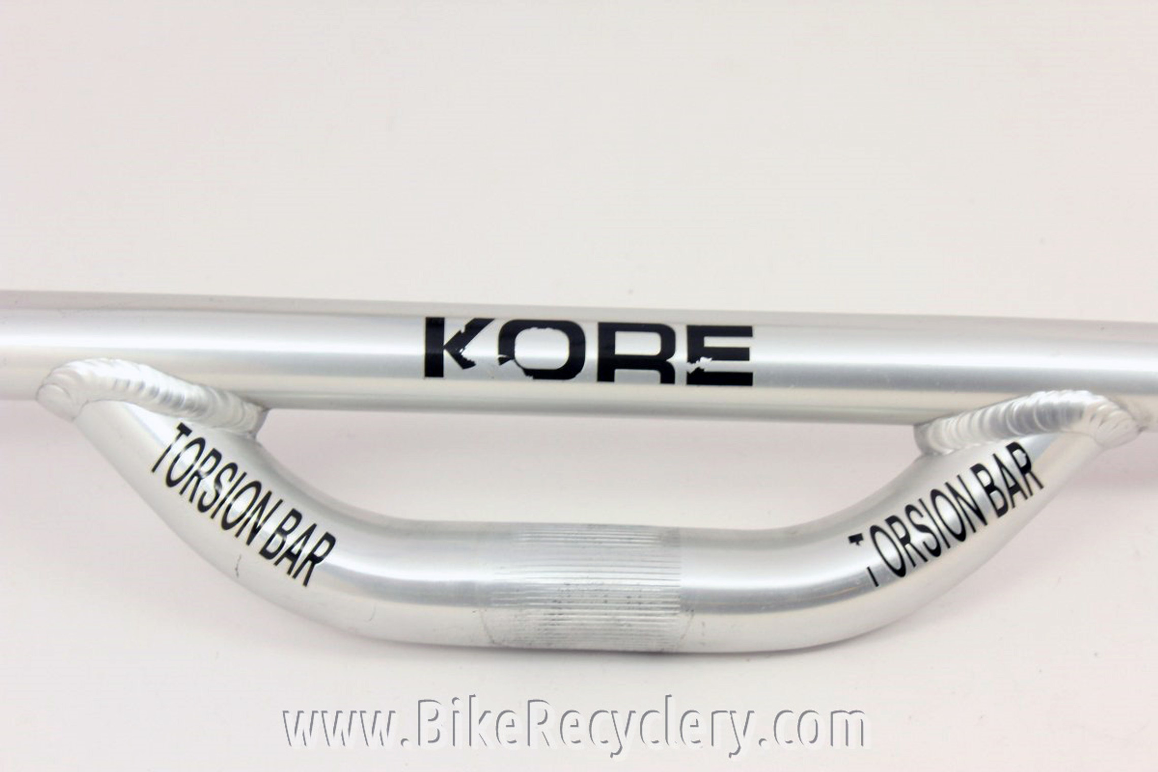 Kore Torsion Bar: Riser DH MTB Handlebar, 25.4mm, Silver, 1990's 