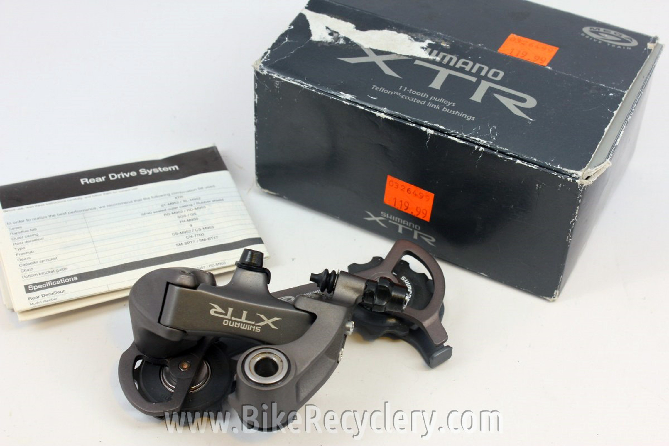 NIB/NOS Shimano XTR RD-M952 Rear Derailleur: SGS Long Cage