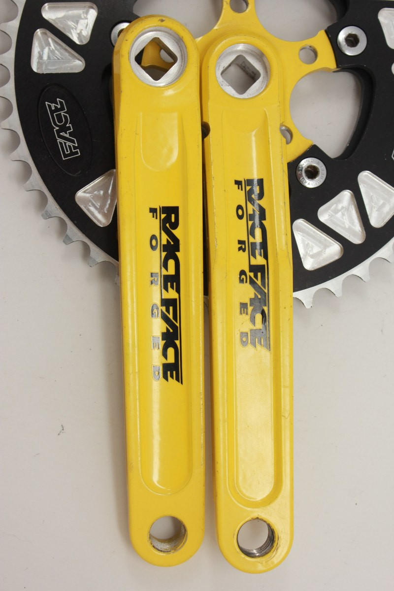 Race Face Turbine LP Crank Arms Yellow! 94/58mm, 46/38t, 175mm,