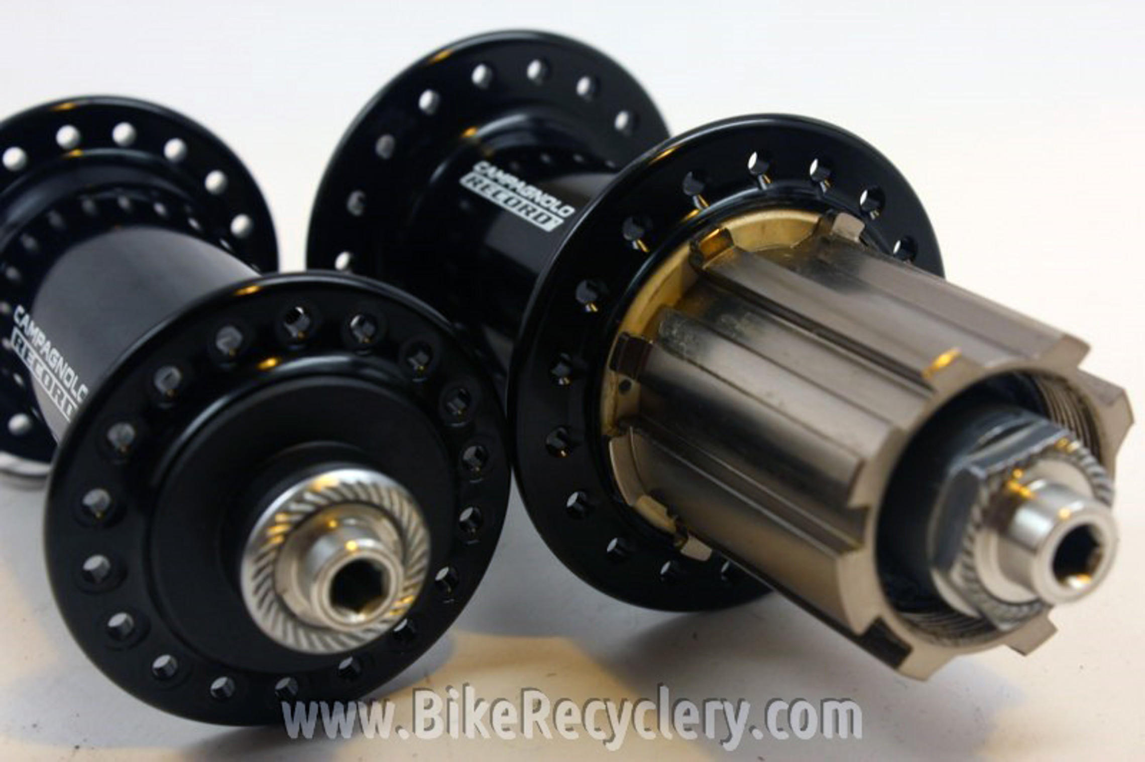 NEW Campagnolo Record 9/10/11 Speed Hubset & Skewers: Black
