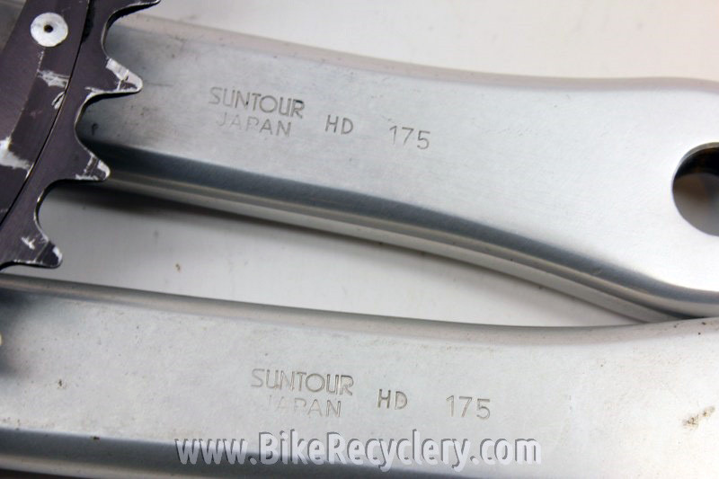 Suntour XC Pro Crankset: MTB 175mm, Original 46/36/24t Rings, ETC