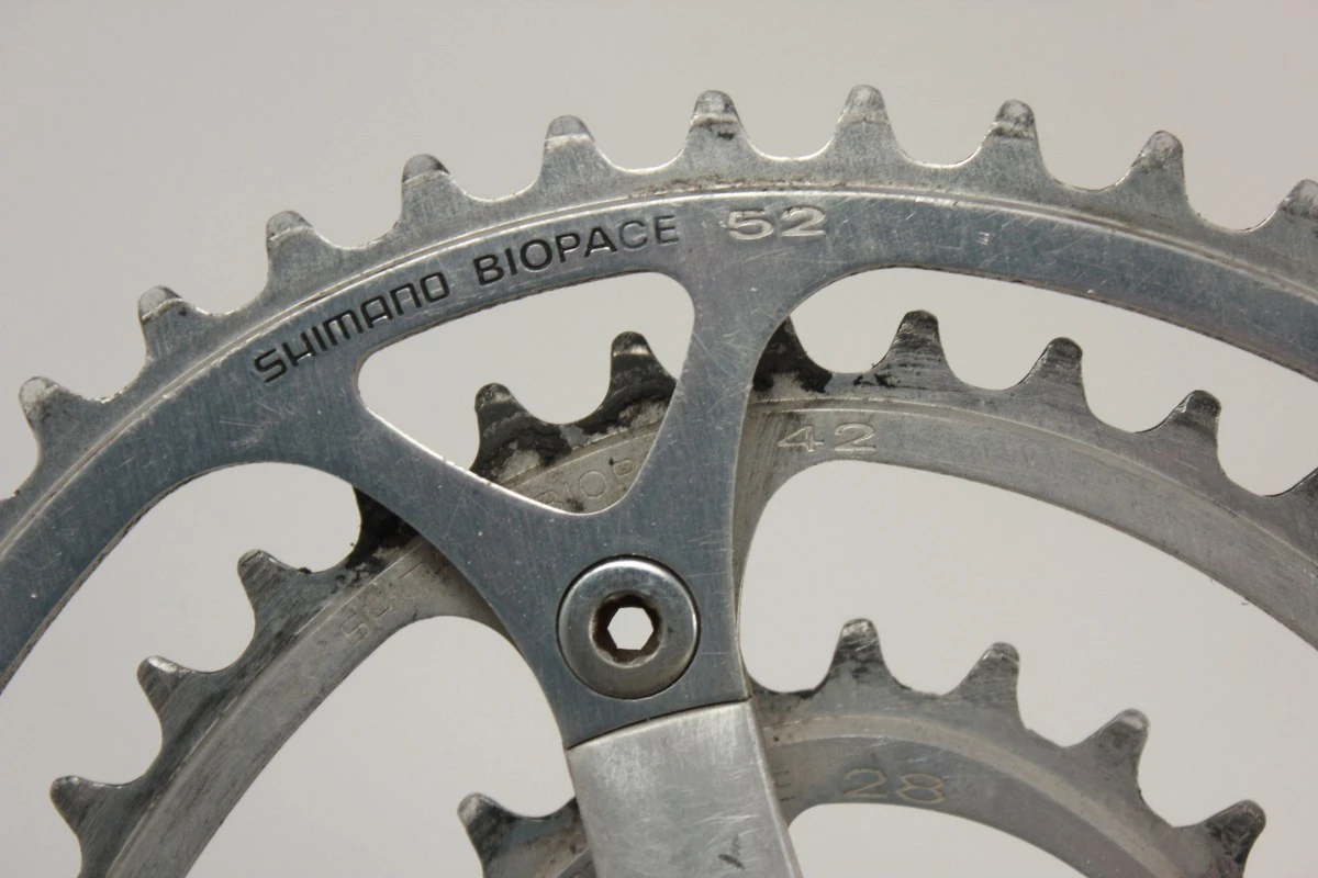 Jeu De Manivelles Shimano Sante Biopace Vintage 170mm Avec Pédalier - Plateau 52×42T - Comme Neuf Boîte D'origine