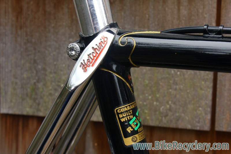 1981 Hetchins Keyhole Spade Custom Road Bike: 55.5cm (c-c), Bob Jackson Built, Top Spec Build, Barely Ridden & Mint, Black w/ Full Chrome Stays/Fork