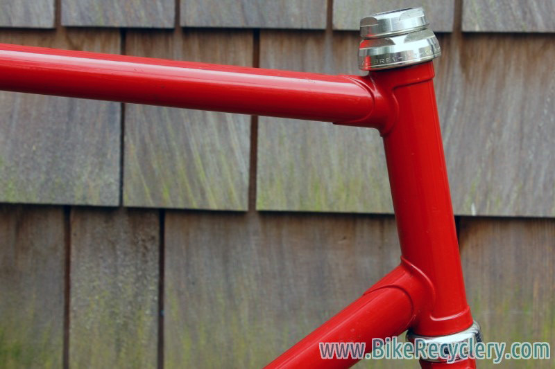 Vintage Italian Pista Frame / Fork: 55.5cm (c-t), Long Dropouts, Thin Stays, Flat Crown, C-Record Headset