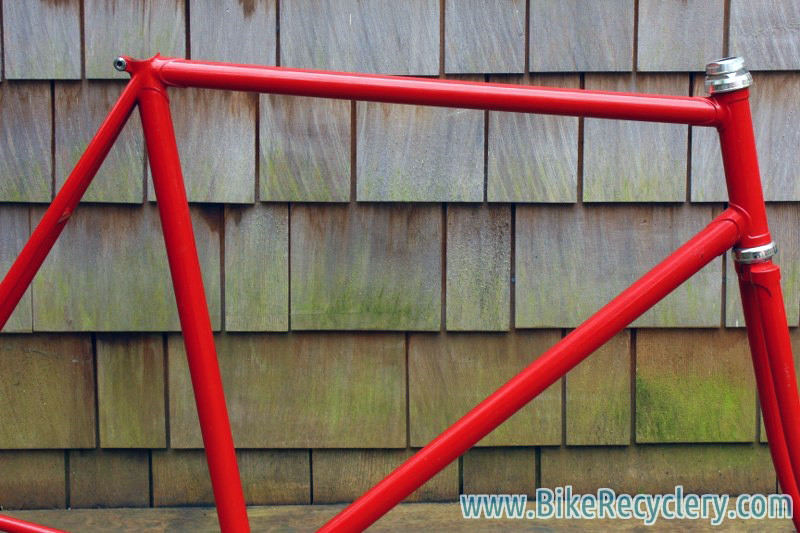 Vintage Italian Pista Frame / Fork: 55.5cm (c-t), Long Dropouts, Thin Stays, Flat Crown, C-Record Headset