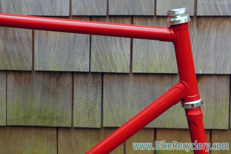 Vintage Italian Pista Frame / Fork: 55.5cm (c-t), Long Dropouts, Thin Stays, Flat Crown, C-Record Headset