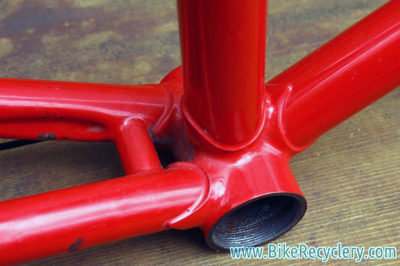 Vintage Italian Pista Frame / Fork: 55.5cm (c-t), Long Dropouts, Thin Stays, Flat Crown, C-Record Headset