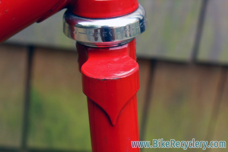 Vintage Italian Pista Frame / Fork: 55.5cm (c-t), Long Dropouts, Thin Stays, Flat Crown, C-Record Headset