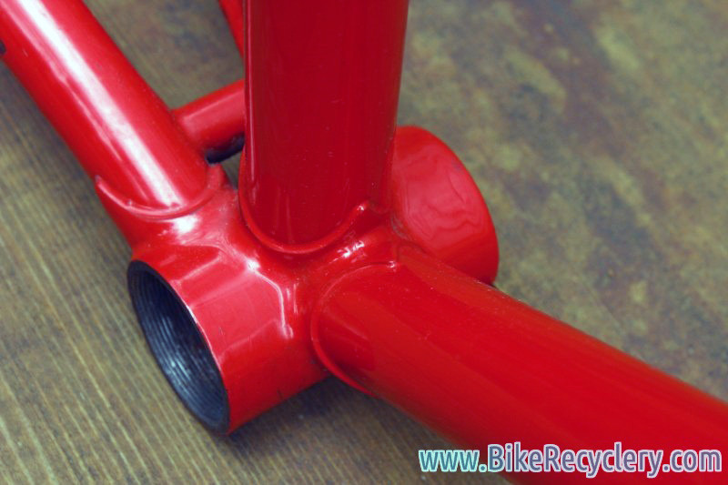 Vintage Italian Pista Frame / Fork: 55.5cm (c-t), Long Dropouts, Thin Stays, Flat Crown, C-Record Headset