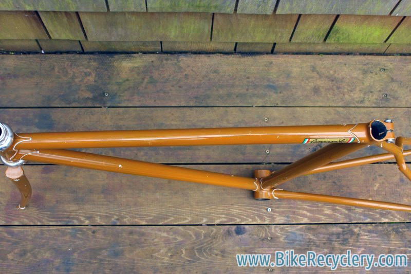 Livery Prototype Track Frame/Fork: Yoke Chainstay, Fancy Lugs & Dropouts, Columbus Steel, 53cm (c-t)