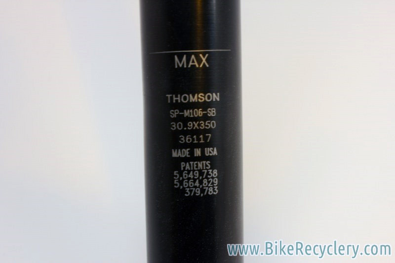 Thomson Masterpiece Seatpost: 30.9mm x 350mm, Setback, Black Mint