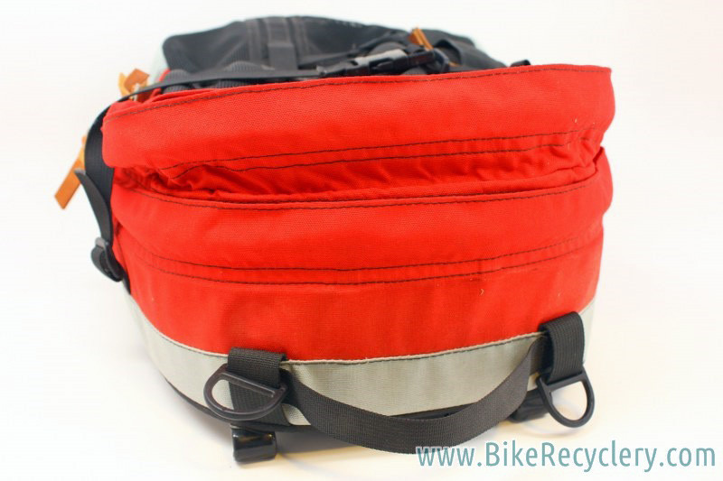 NOS Robert Beckman Panniers: Red/Black, 5-Hook & Strap System, Rain Covers (pair)