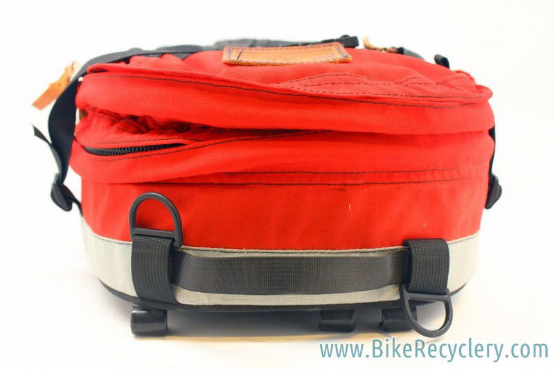 NOS Robert Beckman Panniers: Red/Black, 5-Hook & Strap System, Rain Covers (pair)