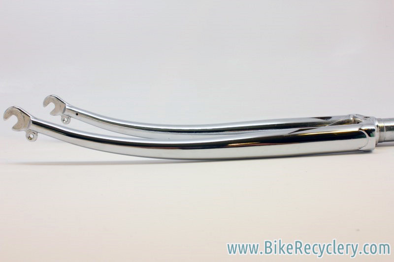 NOS Vintage Tange Chrome Fork Flat Crown, Fender Eyelets, 700c, 1