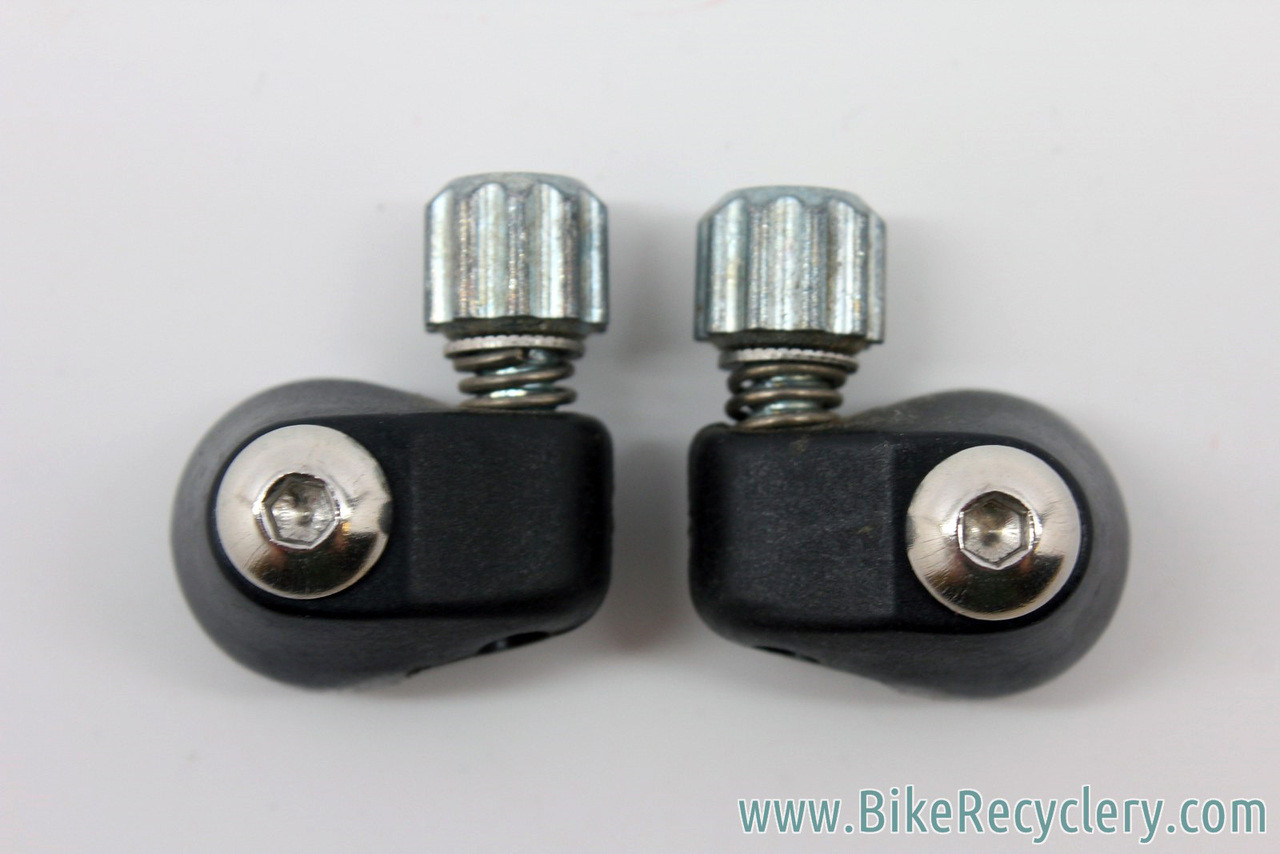 Campagnolo Downtube Cable Stop Adjusters Black Braze On Downtube To Ergo Pair Bike Recyclery