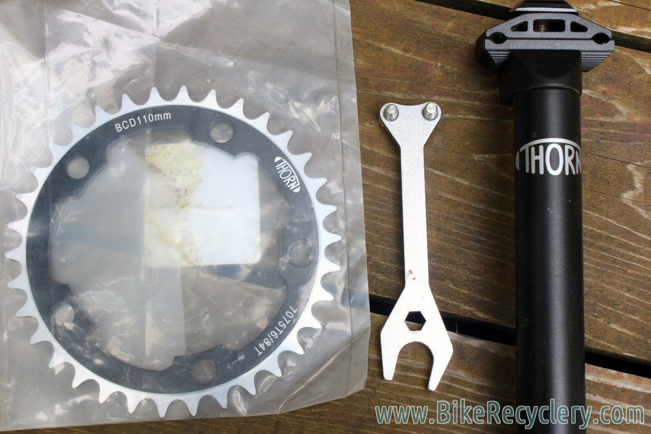 NEW Thorn Sterling Frame & Mt. Tura Rigid Fork: Medium, Lowrider Rack & Parts- High Performance Adventure Mountain Touring Bike from England! For Rohloff