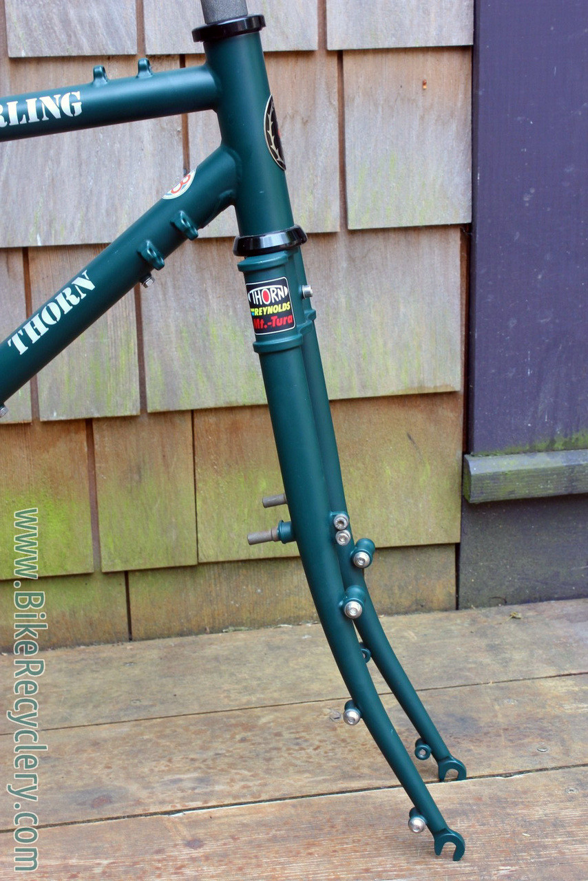 NEW Thorn Sterling Frame & Mt. Tura Rigid Fork: Medium, Lowrider Rack & Parts- High Performance Adventure Mountain Touring Bike from England! For Rohloff