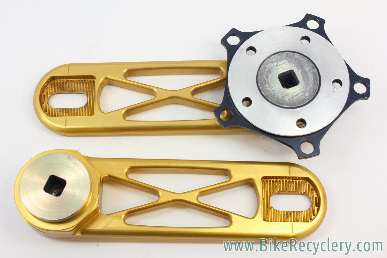 PowerCranks X-Lite Crankset: Adjustable Length 165mm-182.5mm, Square Taper, Octalink, ISIS Adapters, Double & Triple 110mm BCD Spiders