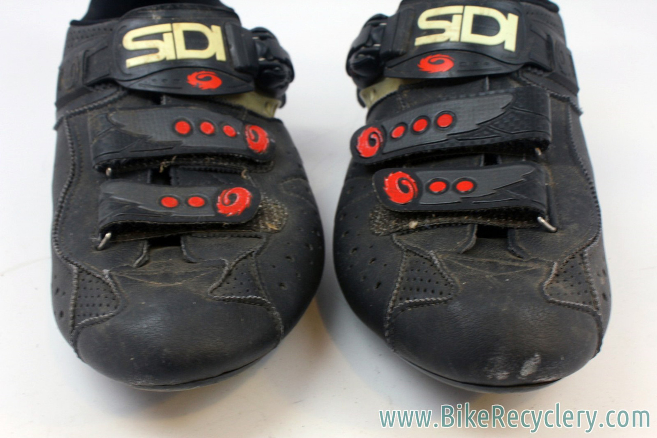 Sidi Genius 5 Carbon Mega Road Cycling Shoes: Black, 44 Wide