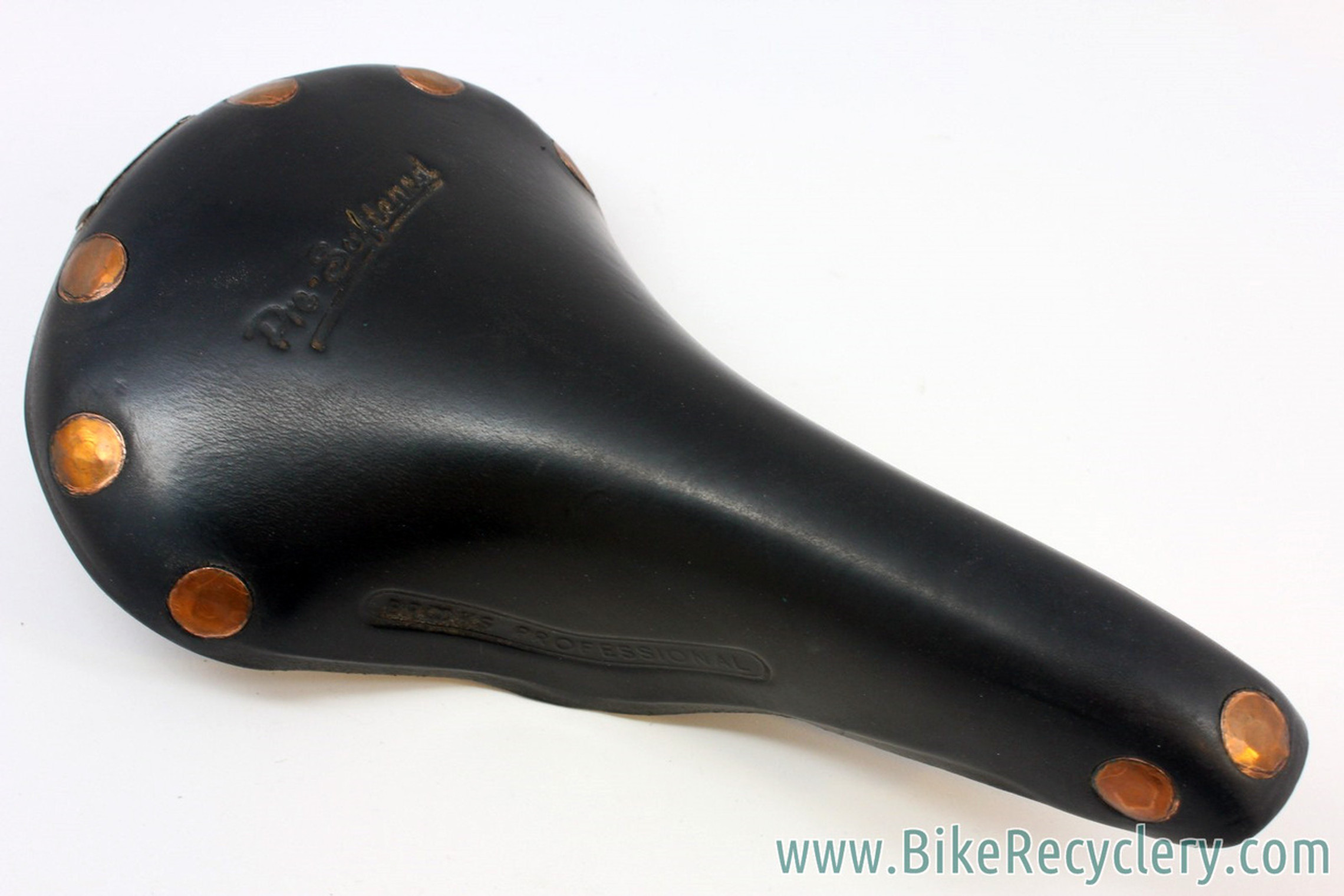 Vintage Brooks Professional Special: Pre-Softened, 1980's, Large Copper  Rivet, Black Leather