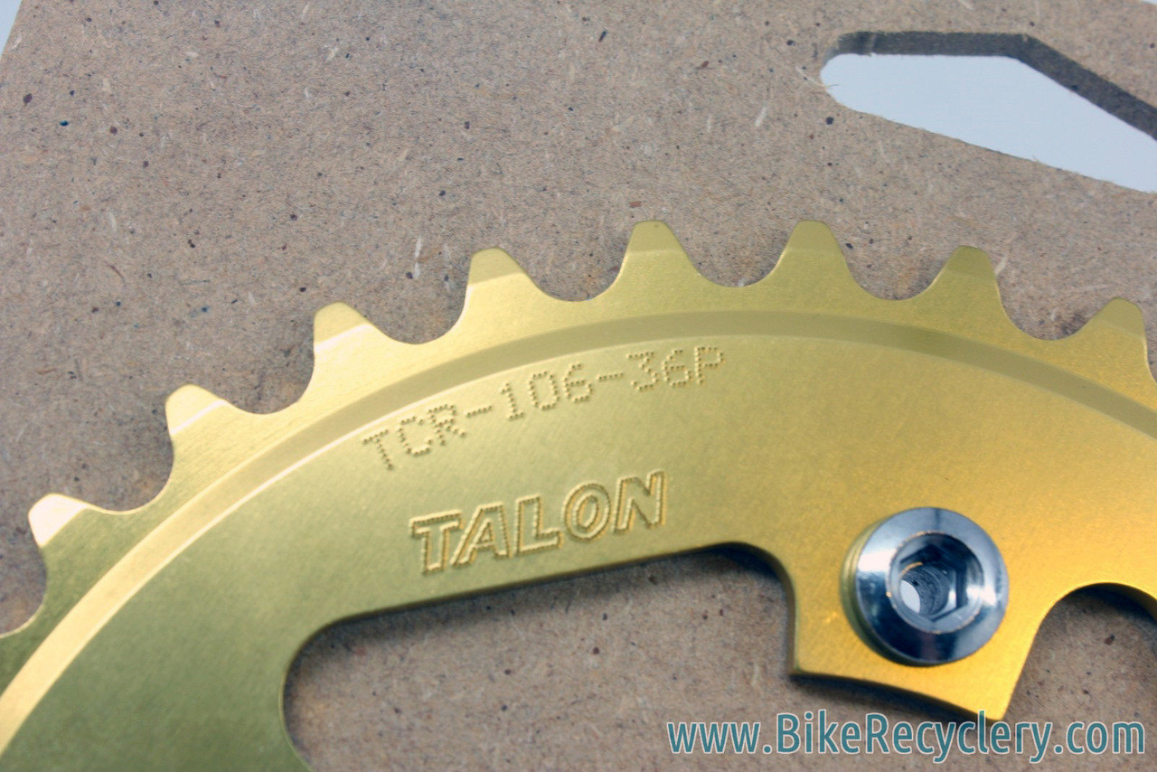 Talon XL Gold Anodized Chainring: 36t x 94mm BCD, UK Made, NEW - Bike ...