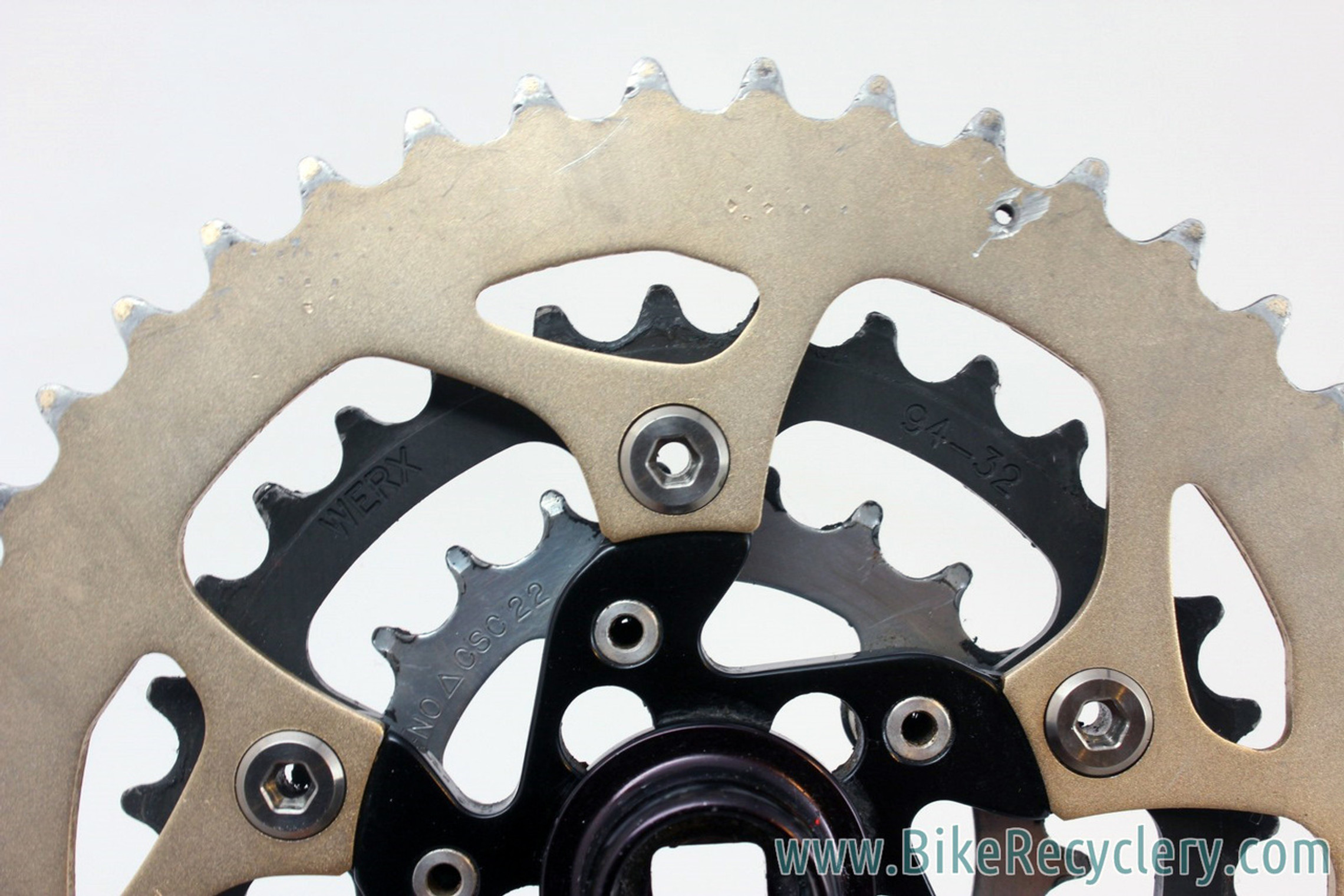 Vintage Kooka I-Beam Crankset: Black, 94/58mm, 180mm, 44/32 Vintage Kooka I-Beam Crankset: Black, 94/58mm, 180mm, 44/32