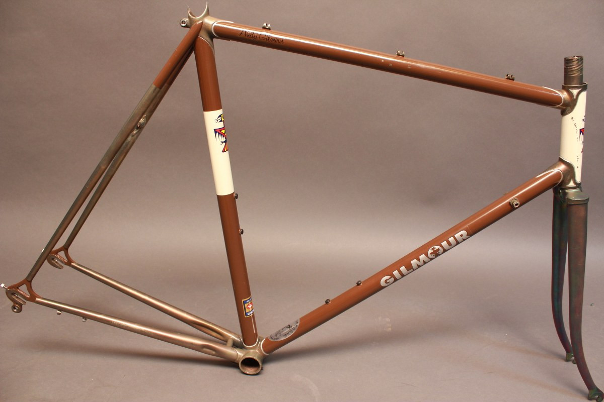 1974 Andy Gilmour Frame/Fork: Gilmour's 244th Frame Ever! Nickel Plated Fork/Lugs - 56cm