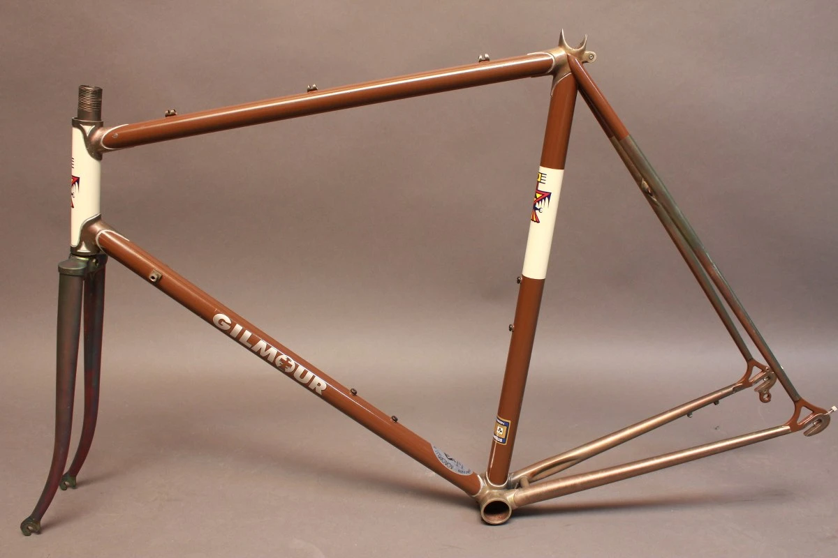 1974 Andy Gilmour Frame/Fork: Gilmour's 244th Frame Ever! Nickel Plated Fork/Lugs - 56cm